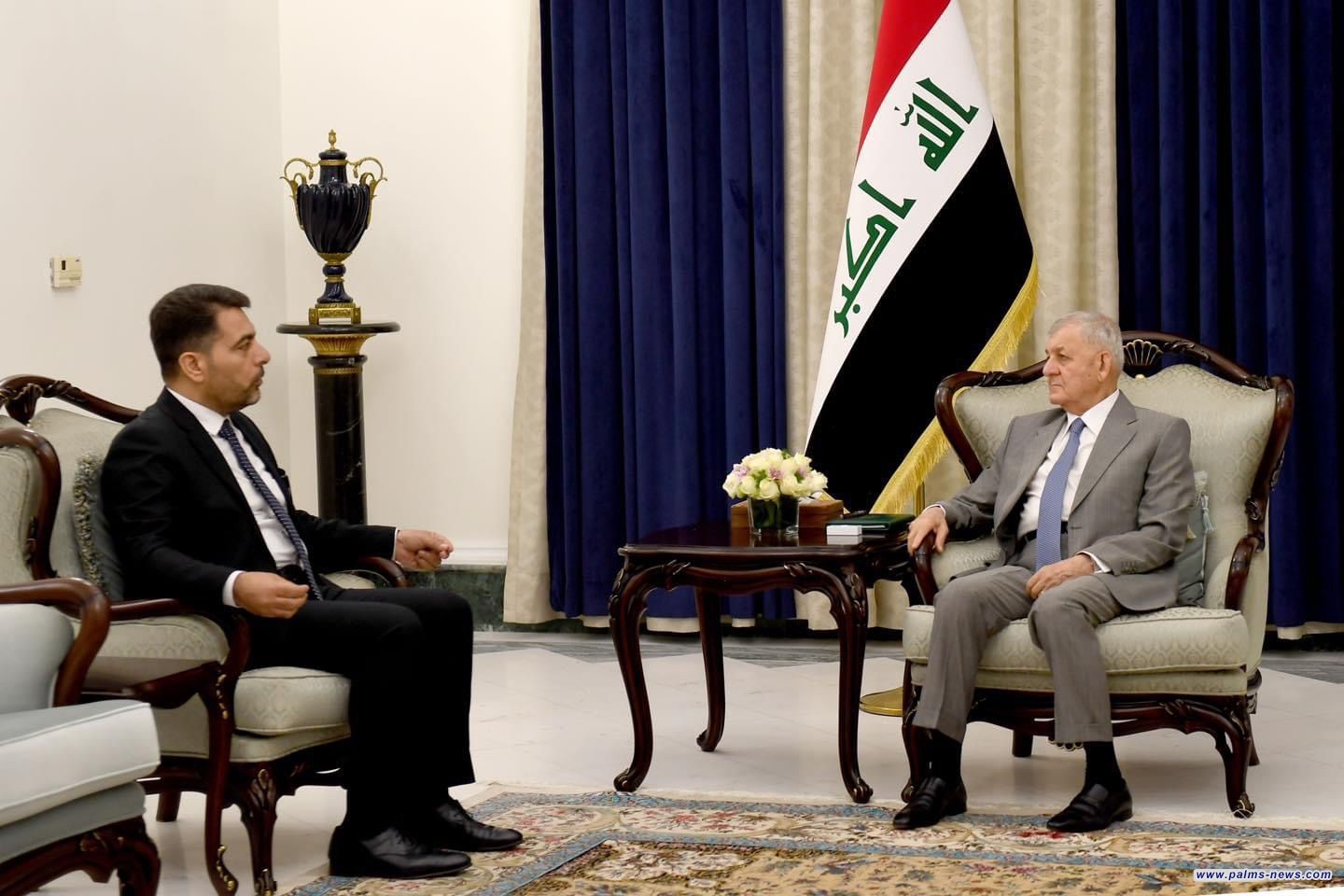 رشيد يستقبل رئيس اتحاد الكتّاب العرب في دمشق